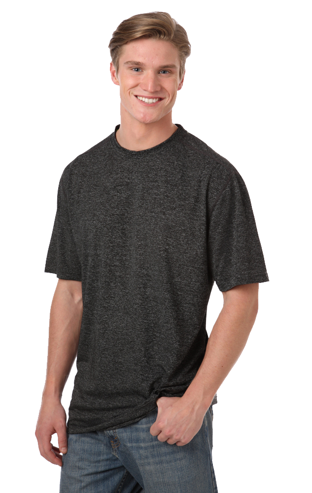 Men's Heathered Crew Neck Tee 2