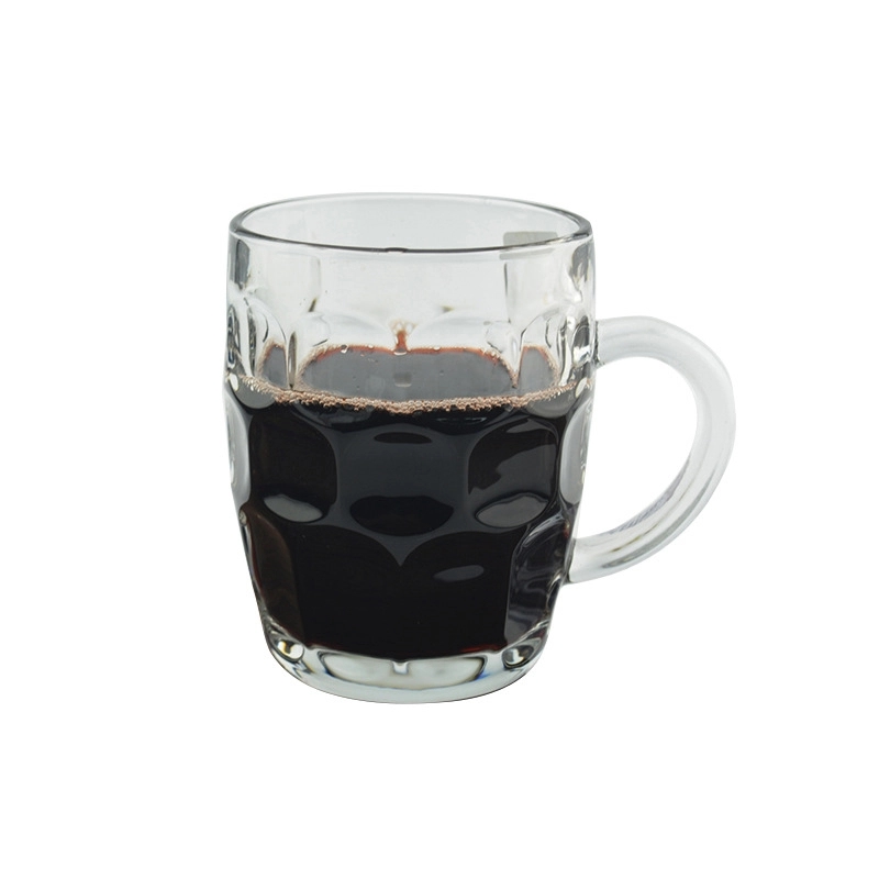Custom 19 oz Embossed Beer Glass Mugs With Handle 10