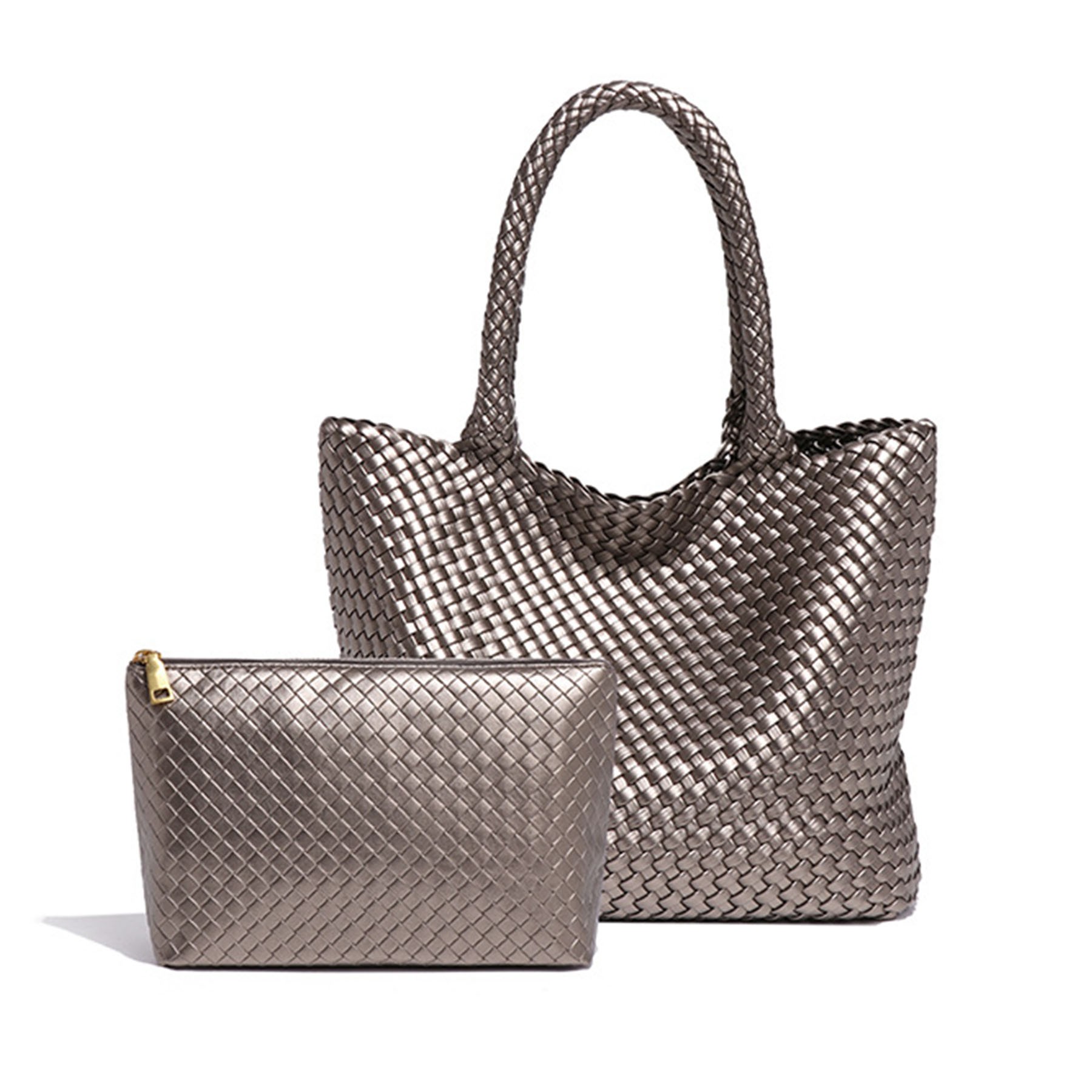 Woven Leather Handbag 6
