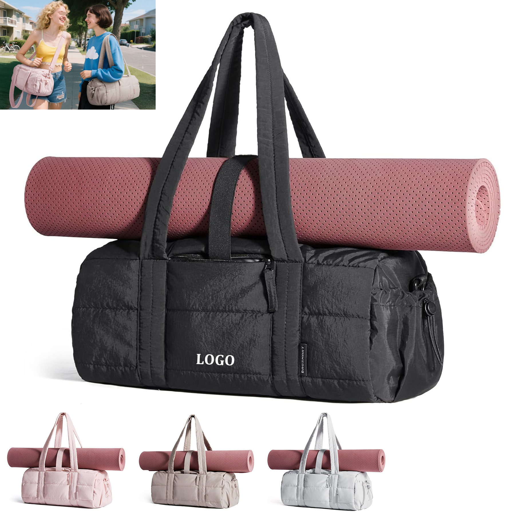 Yoga Mat Duffle Gym Bag 6