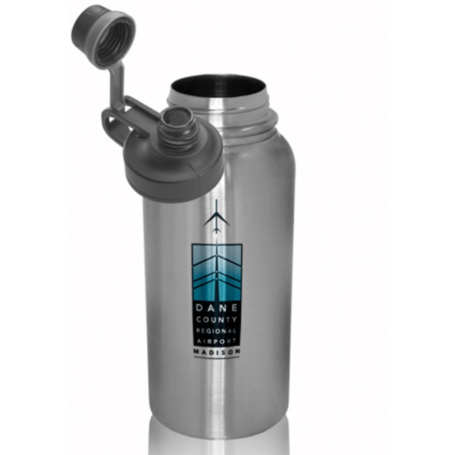 32 oz BPA free Vacuum Stainless Steel Water Bottle w/ Handle, custom water bottle with logo imprint 2