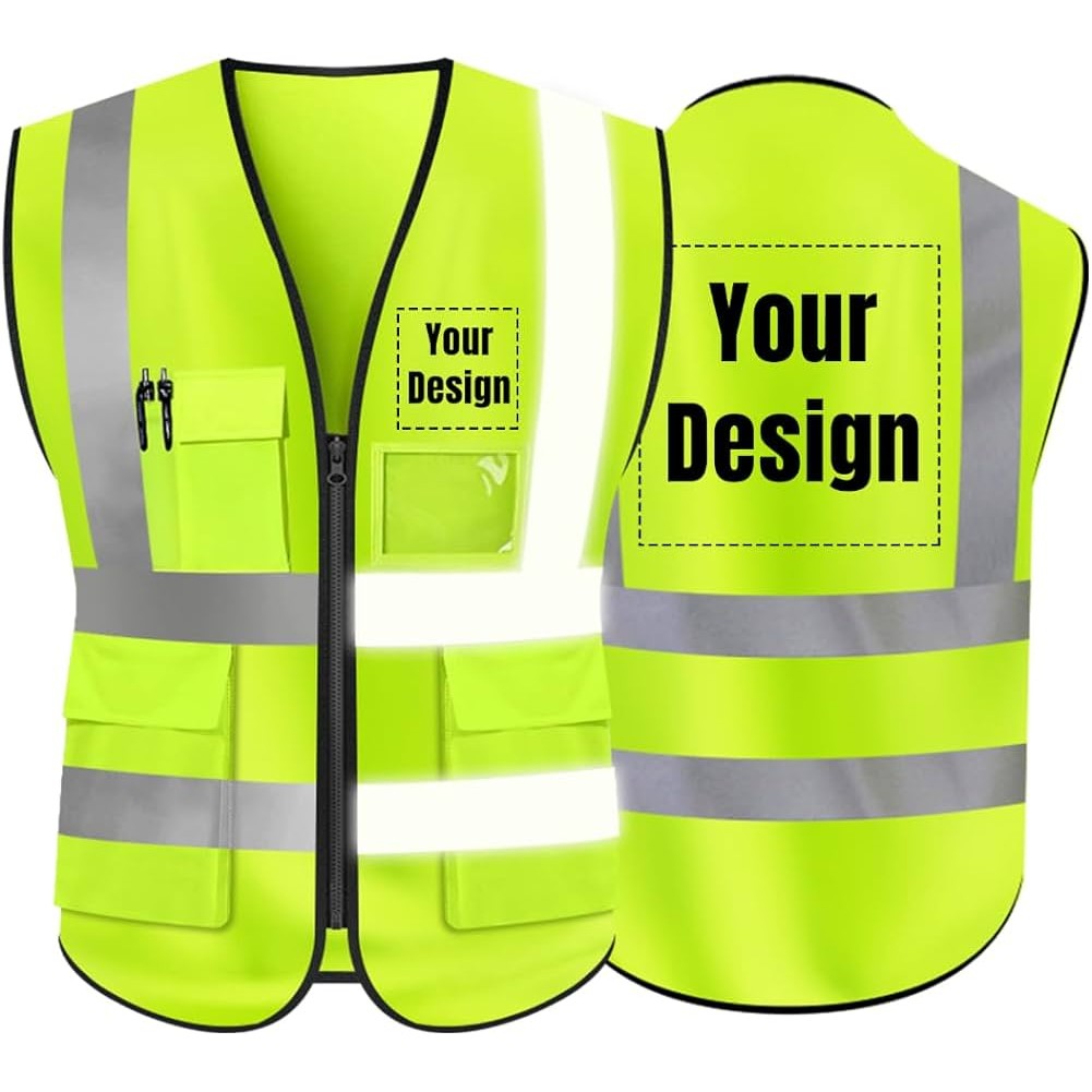 Hi Vis Reflective Safety Vest with Pockets 2