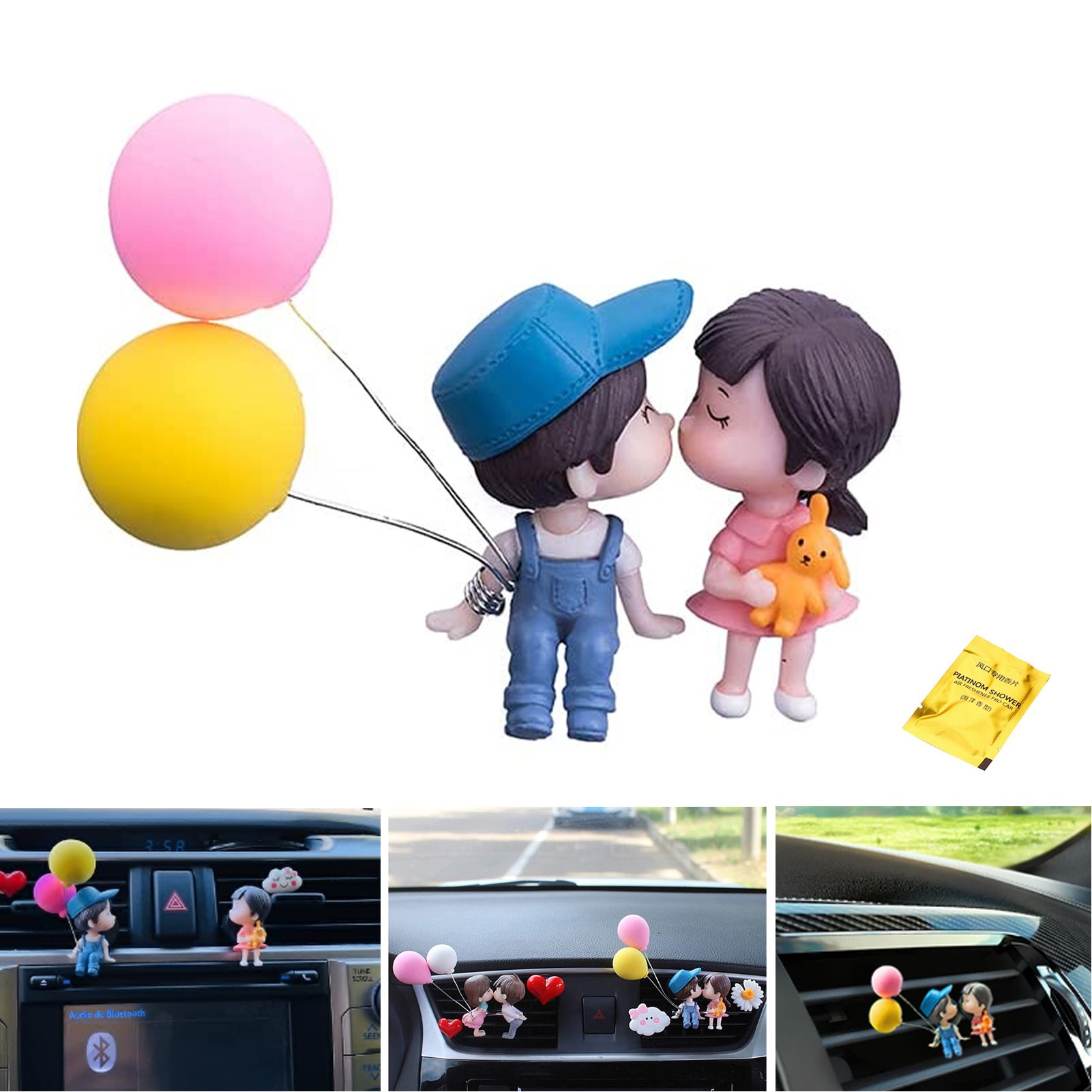 30mm Car Diffuser Vent Clip One Set Include One Set include One Car Vent Clip and 10 Felt Pad 2