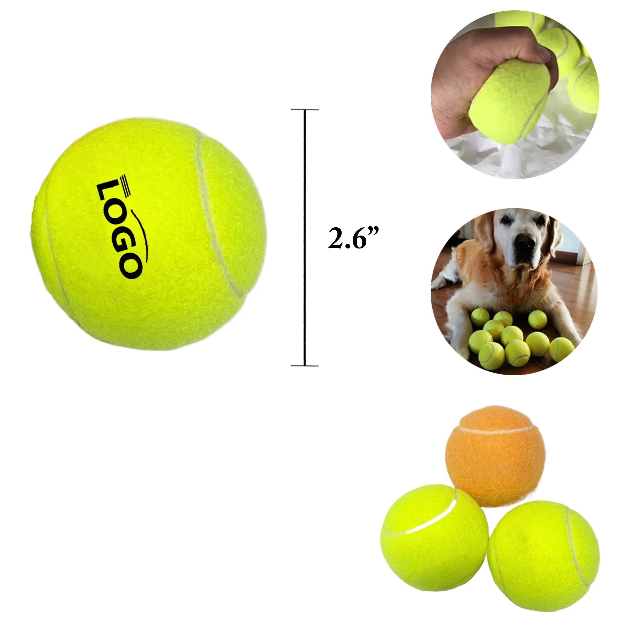 Squeaky Tennis Balls Pet 4