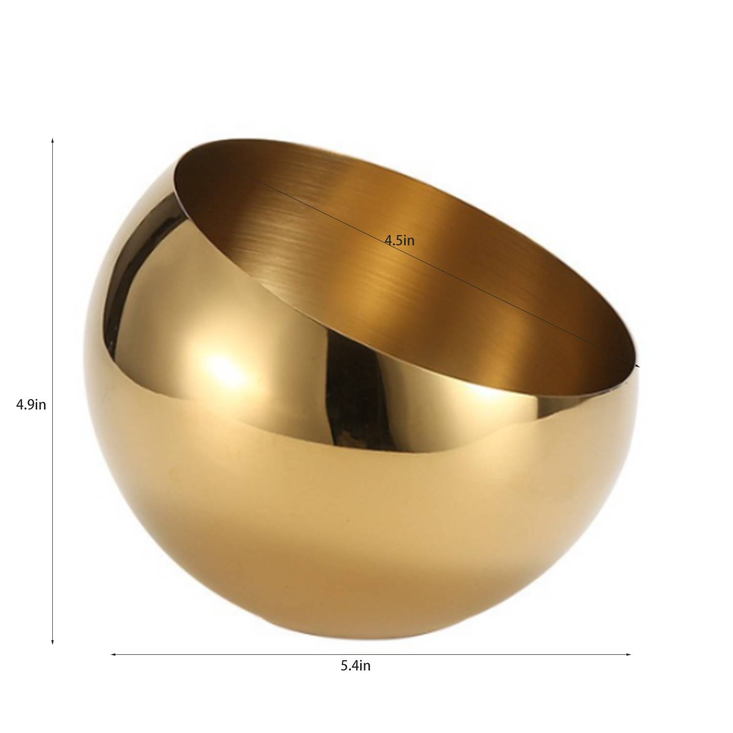 Stainless Steel Slant Cut Bowl 5
