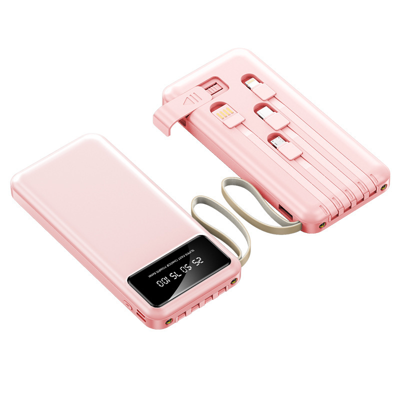 10000 Mah Power Bank W/ 4 Cables 4