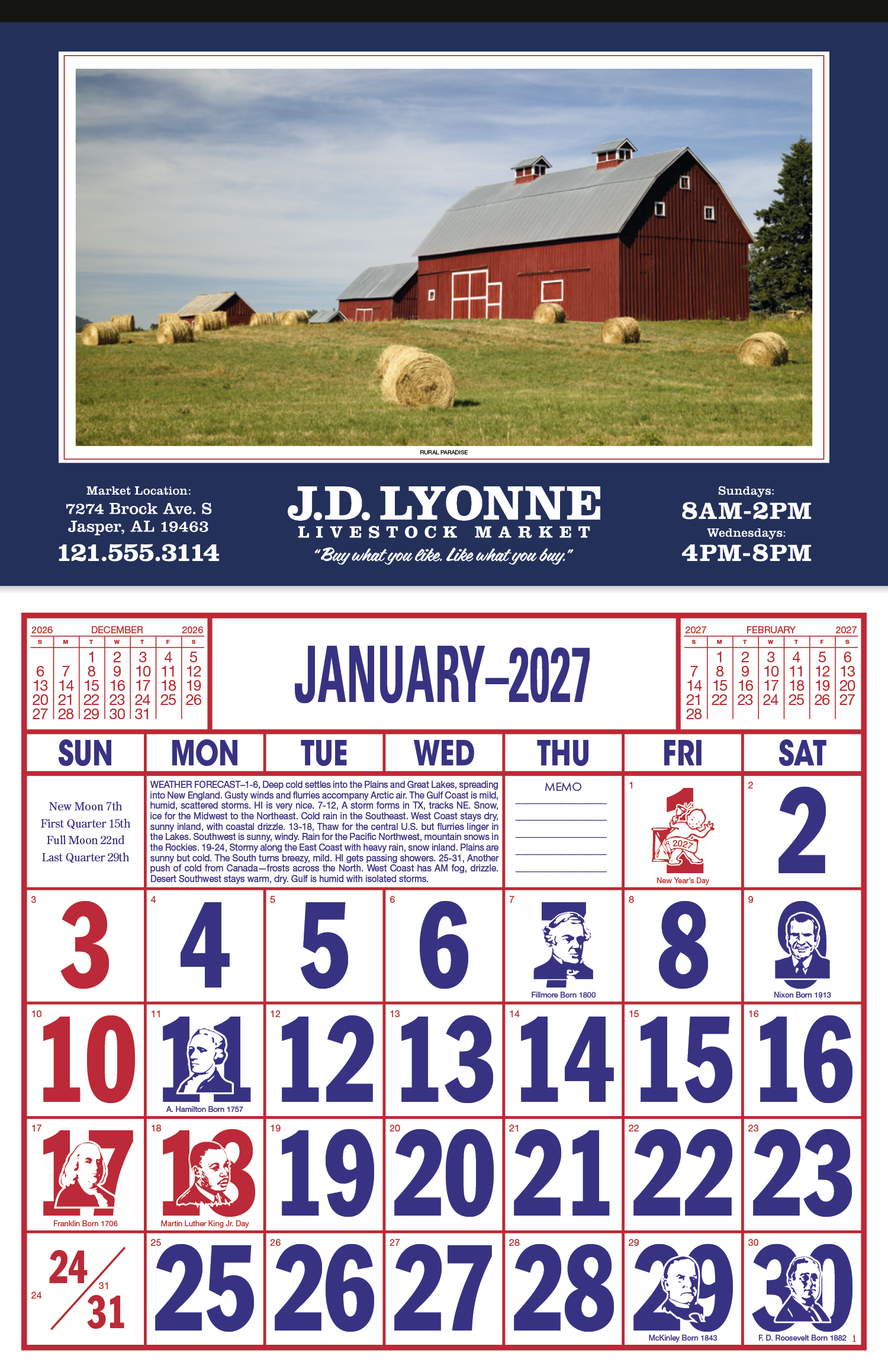 Skinner & Kennedy® Large Everyday Farm Memo 24