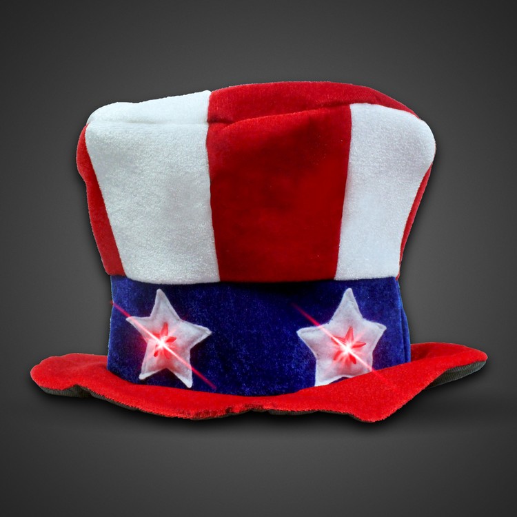 Flashing LED Uncle Sam Hat 2