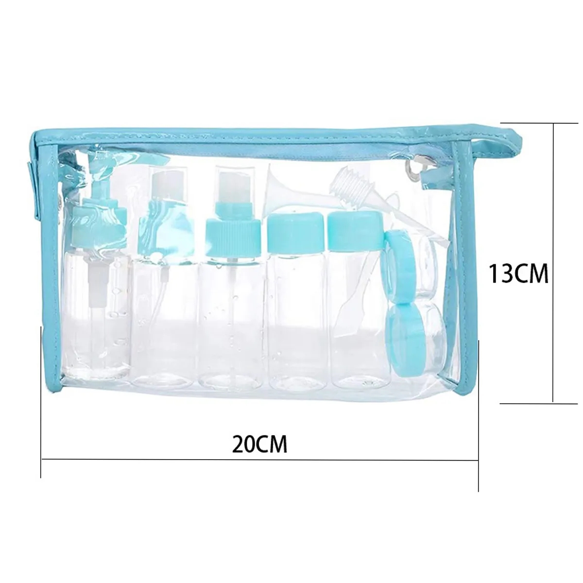 11 Pack Leak Proof Portable Empty Plastic Travel Bottles Kit 2