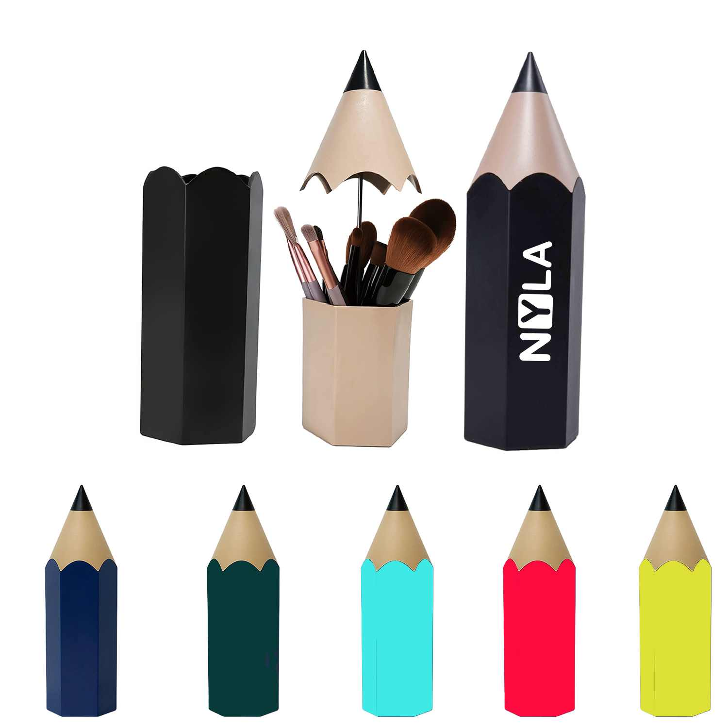Pencil Shape Holder With Double Layer Structure 2
