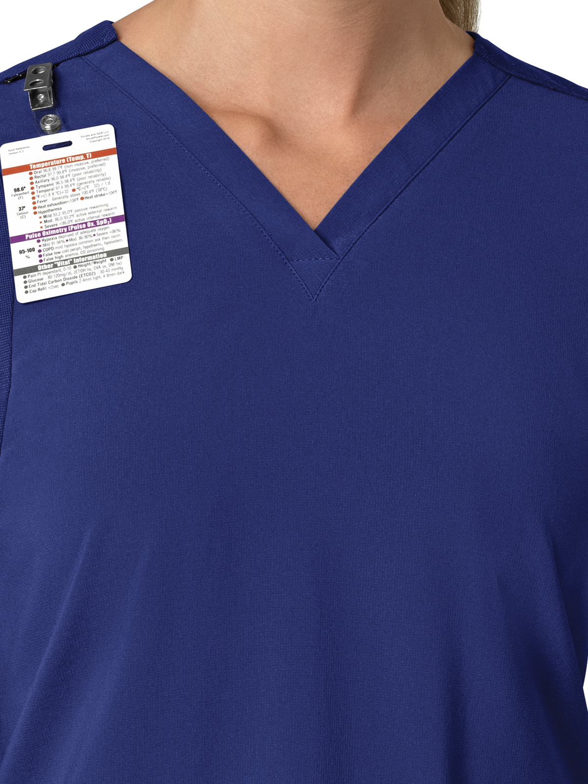 Carhartt Scrubs - Force Cross-Flex - Women's Three-Pocket Flex Panel V-Neck Top 8