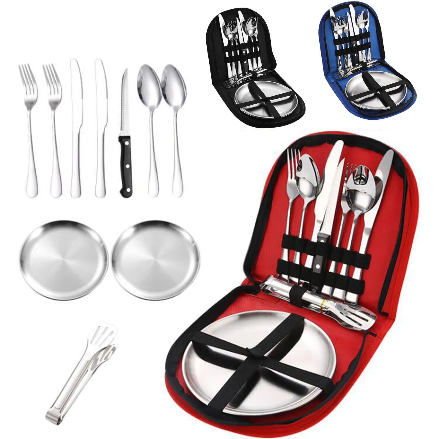 Stainless Steel Outdoor Tableware Set 2