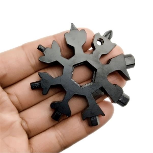 Saker 18-in-1 Snowflake Multi Tool Christmas Gift Keychain 1