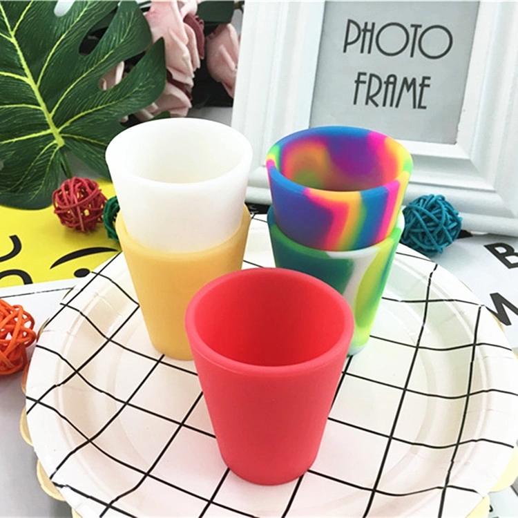 Colorful Silicone Unbreakable Wine Glasses Stemless Cup 2