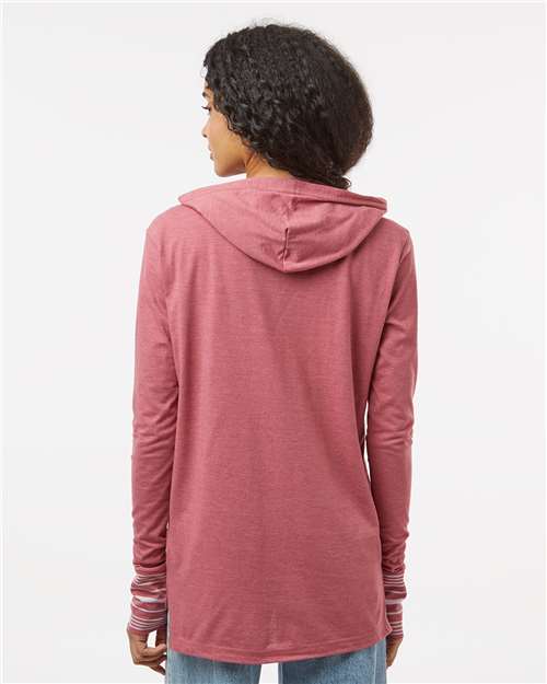 Women's Heathered Jersey Hooded Tunic - W19439 5