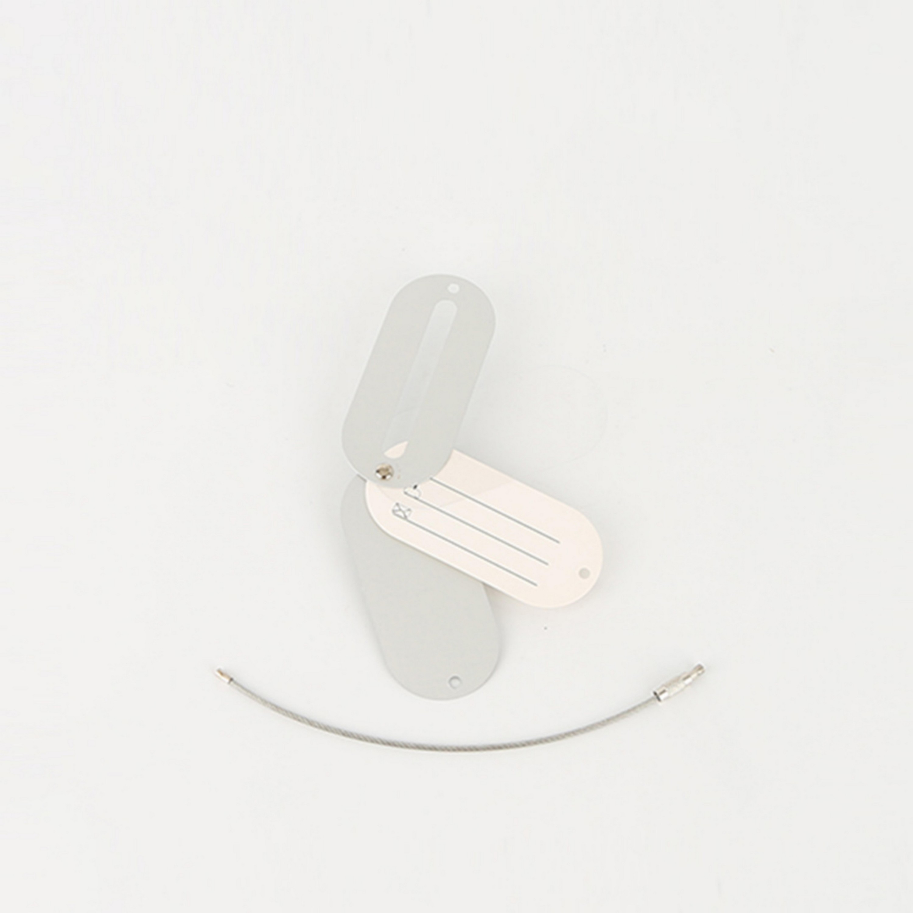 Oval Aluminum Luggage Tag, custom luggage tag with logo imprint 2
