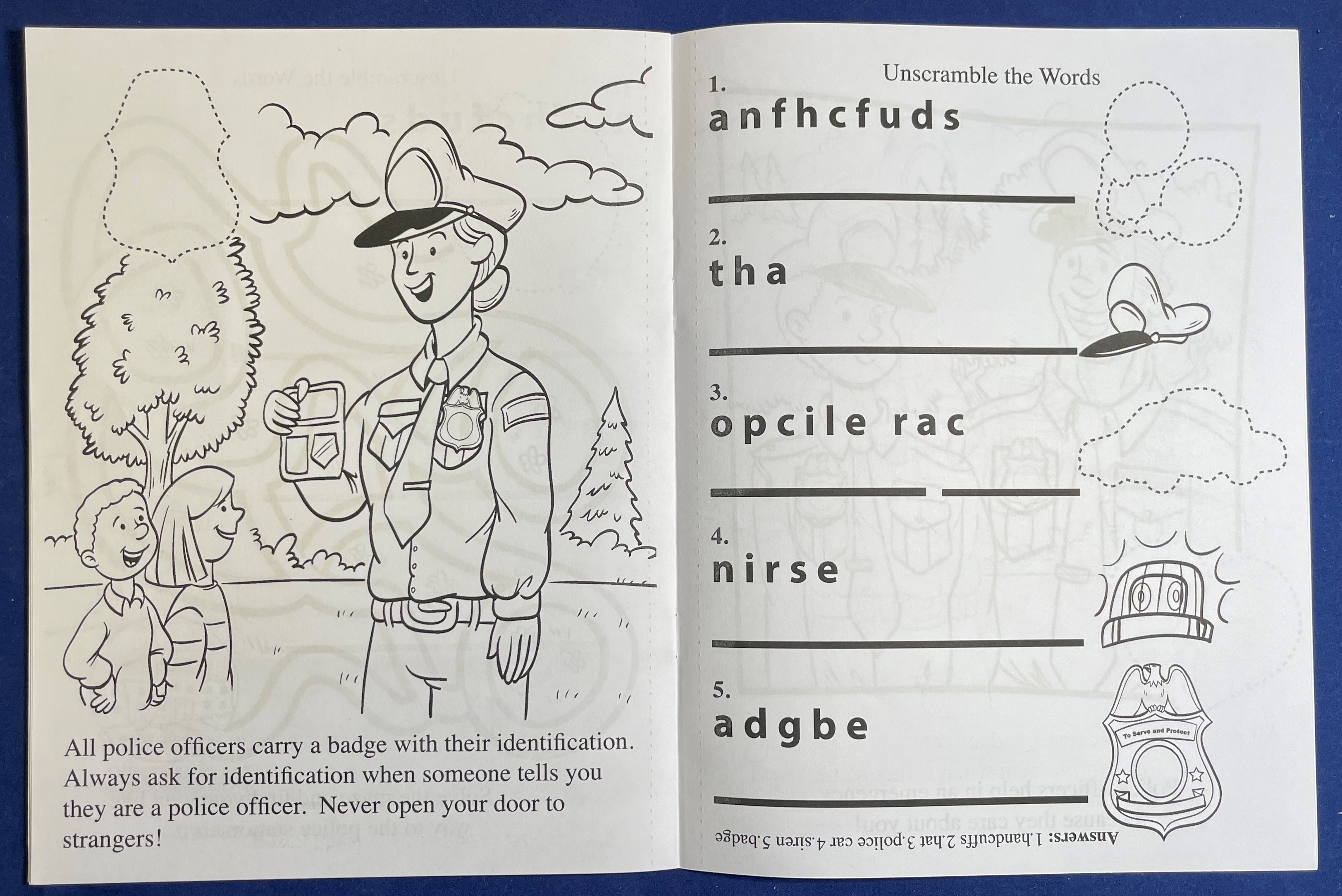 STICKER BOOK - Police Officers Are Your Friends Sticker Book 5