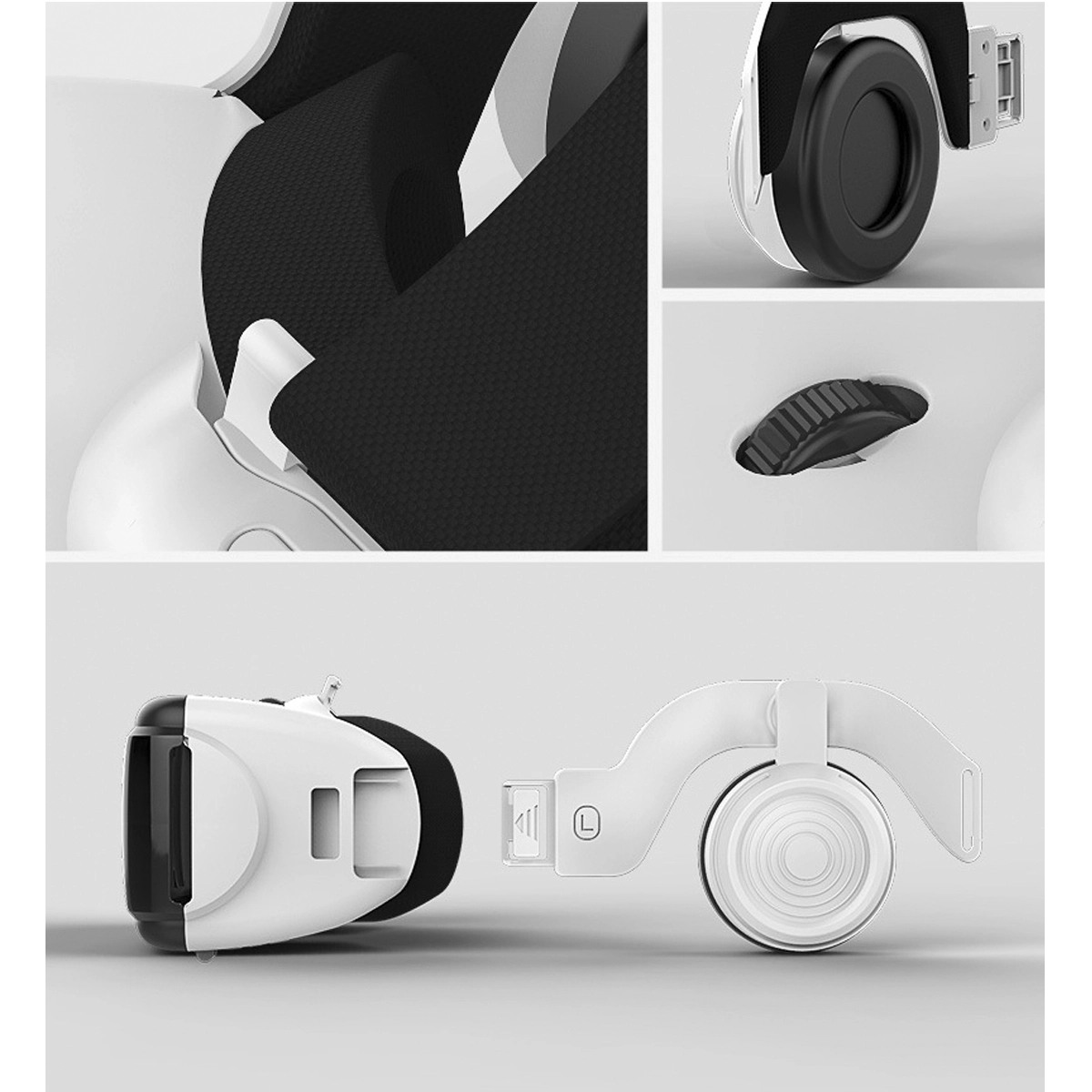 3D VR Virtual Reality Headset with Wireless Headphones 4