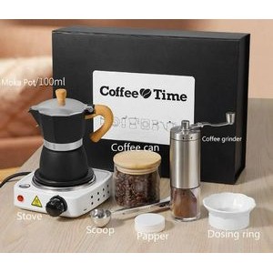 7pcs Portable Espresso Coffee Maker Set With Premium Gift Box 4