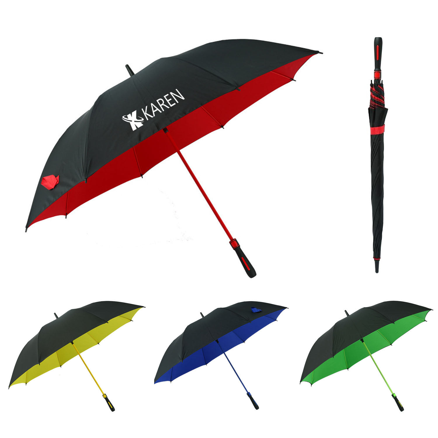 51 Inch Two Tone Automatic Golf Umbrella