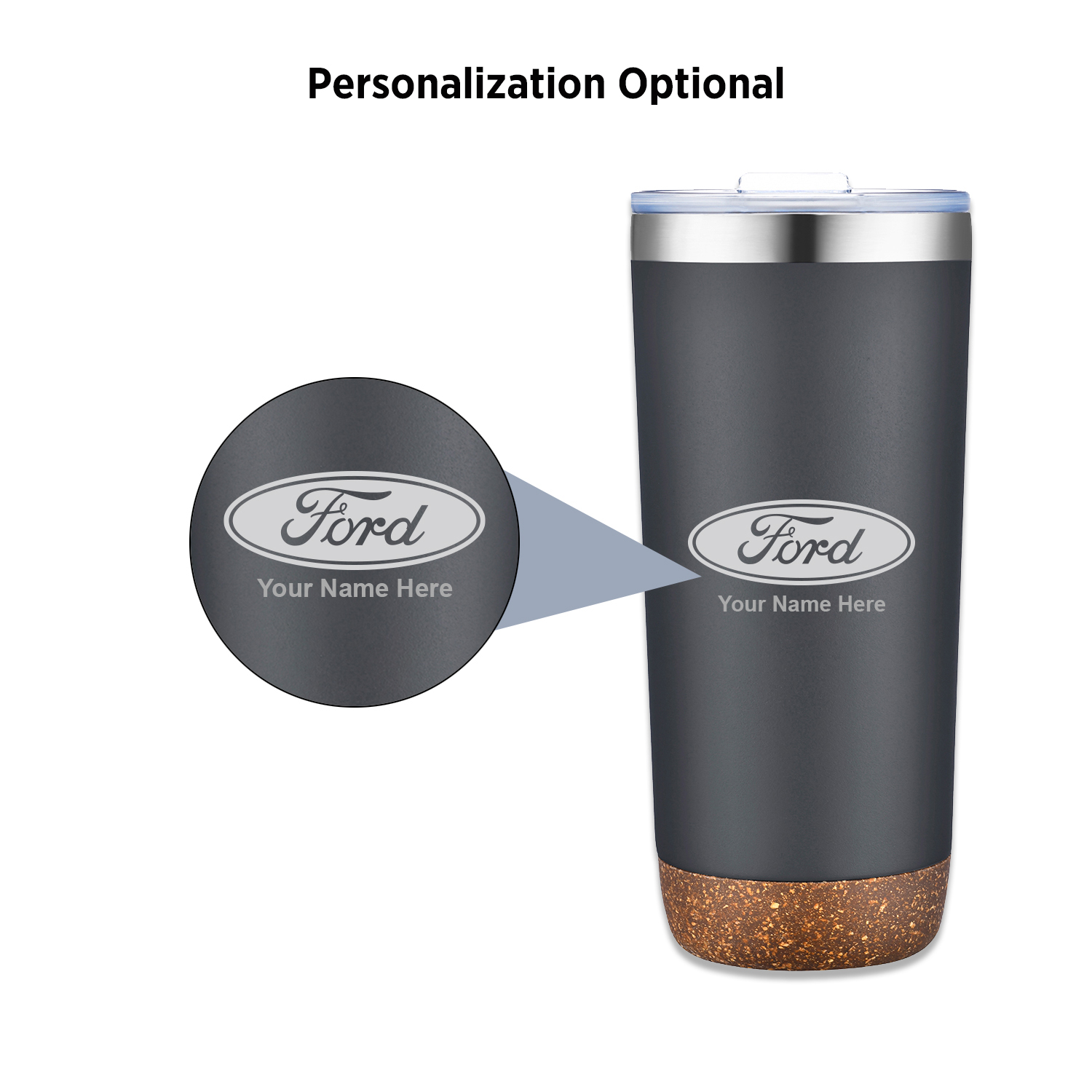 Corkluxe 22oz Vacuum-Sealed Tumbler with Cork Base 12