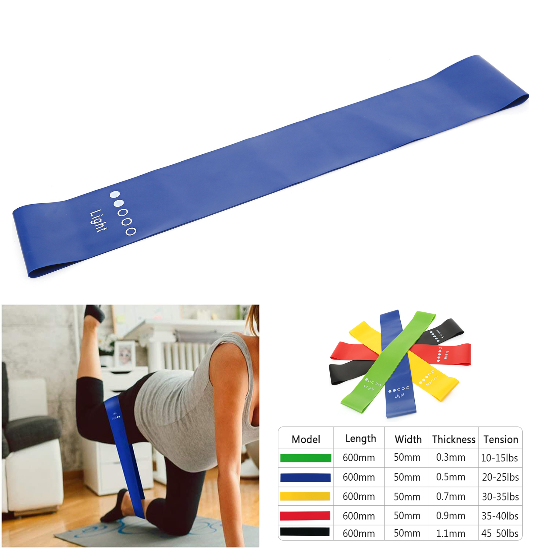 10 LBS Exercise Elastic Band 2