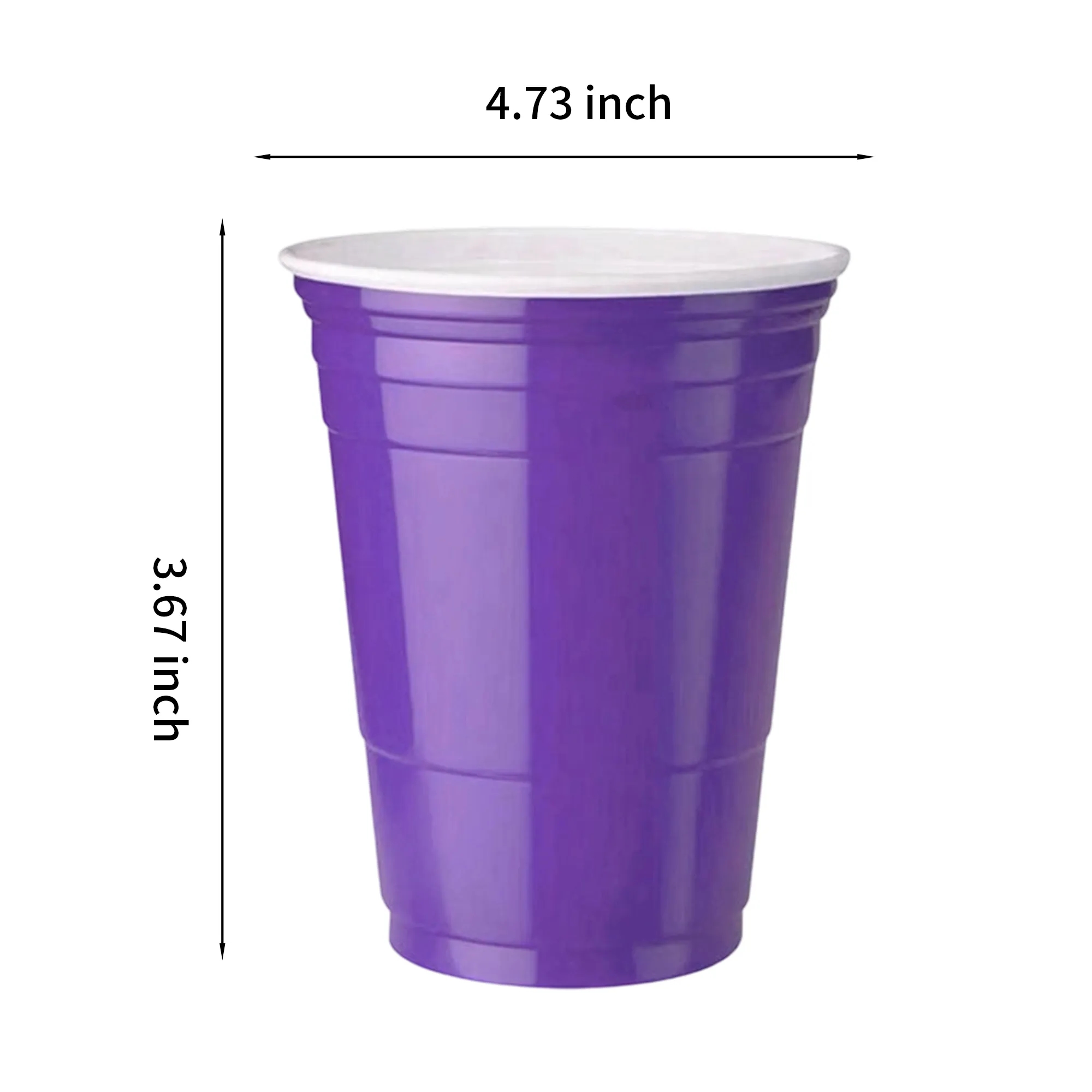 16oz Plastic Party Cup 3.8x4.7 8
