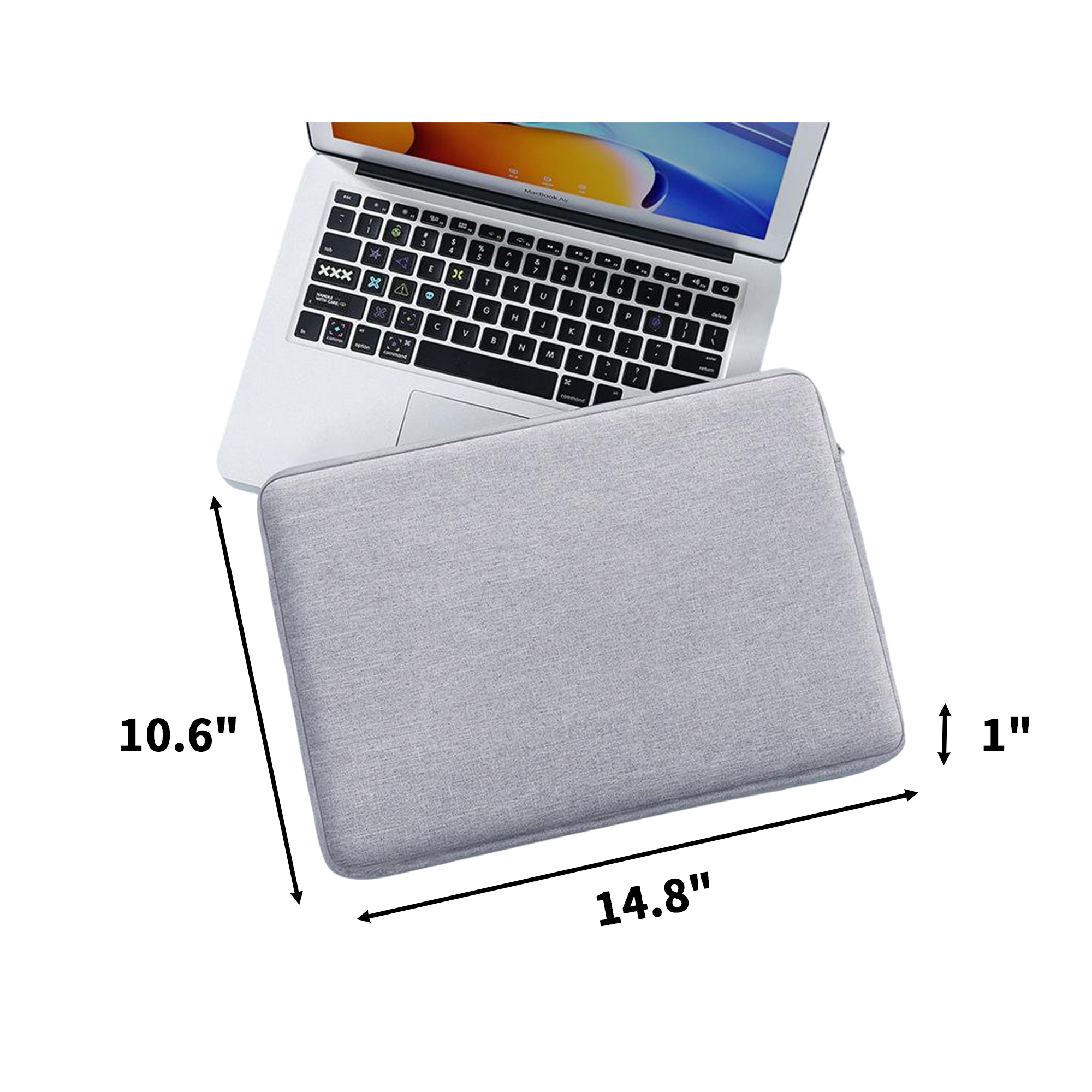14" Waterproof Canvas Laptop Sleeve With Shock Protection 9