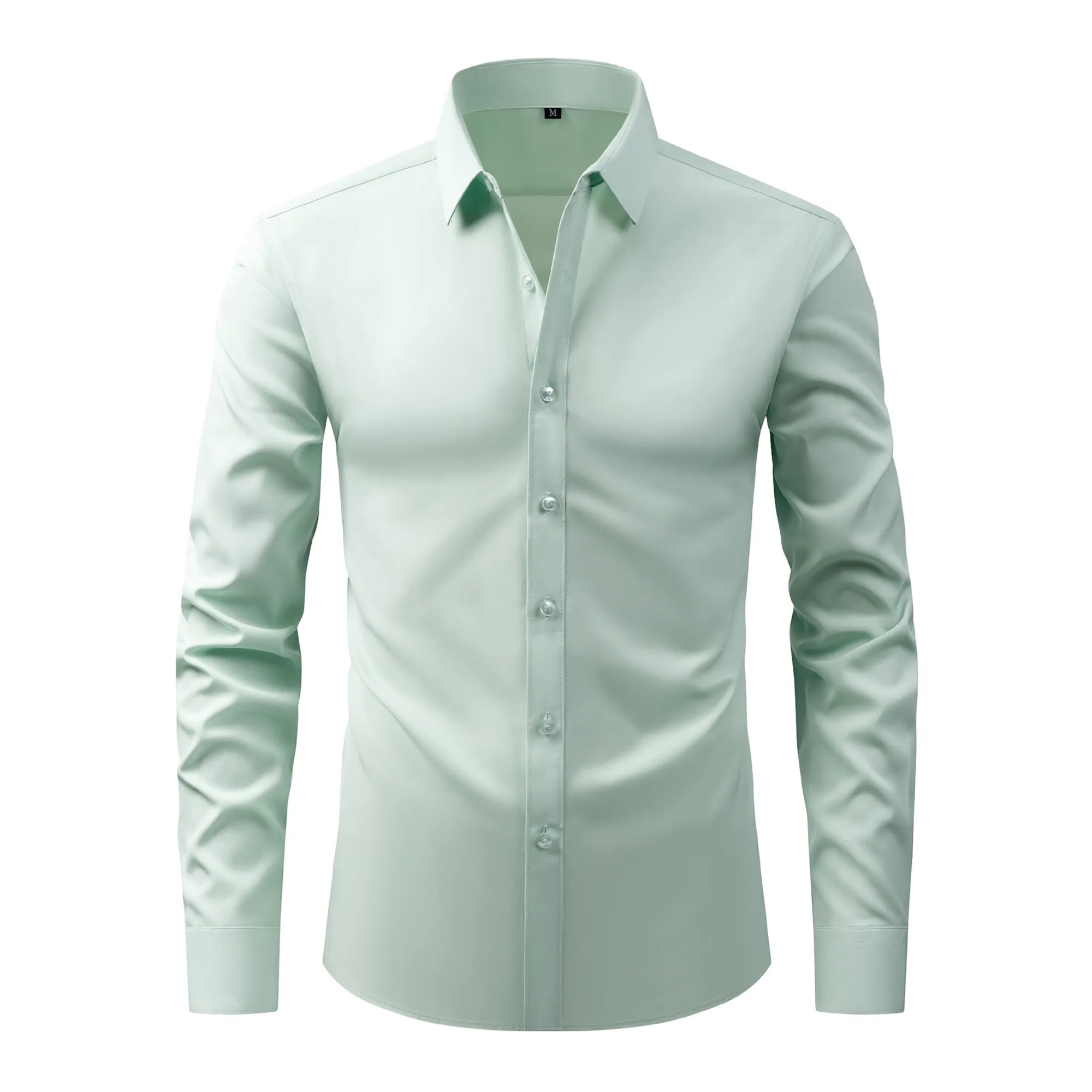Non-Iron Wrinkle-Resistant Business Solid Color Shirt 15