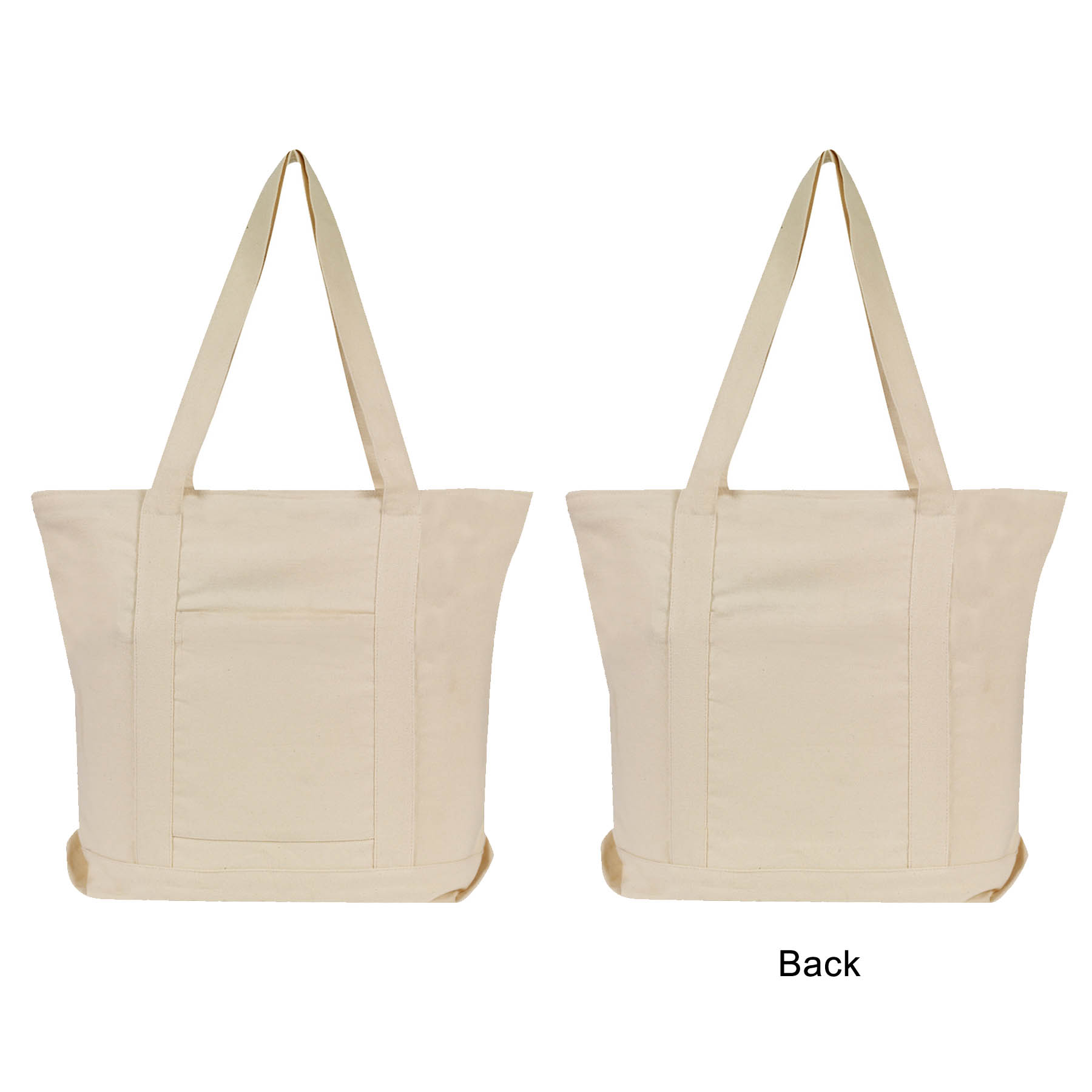 12 oz. Heavy Duty Cotton Canvas Boat Tote Bag 11