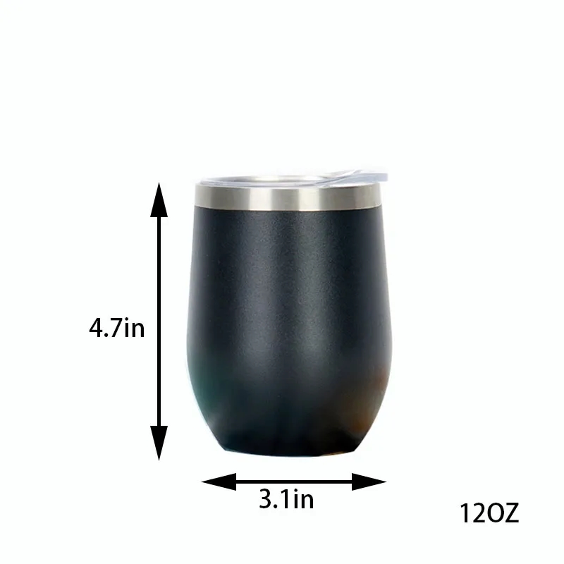 12oz Eggshell Shape Stainless Steel Insulated Mug 4