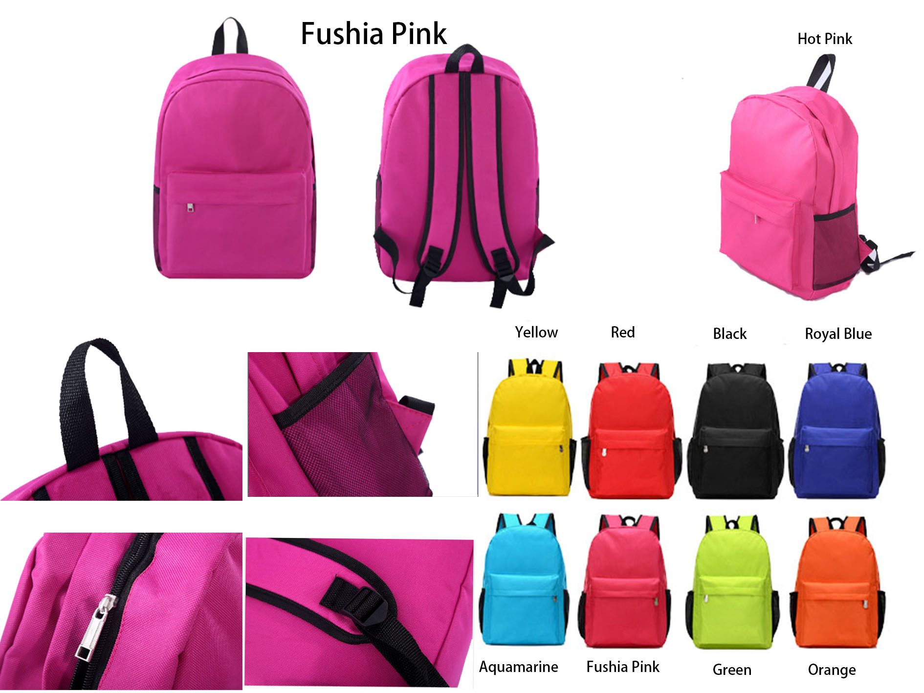 Oxford Waterproof Kid's school backpack Travel Bag 2