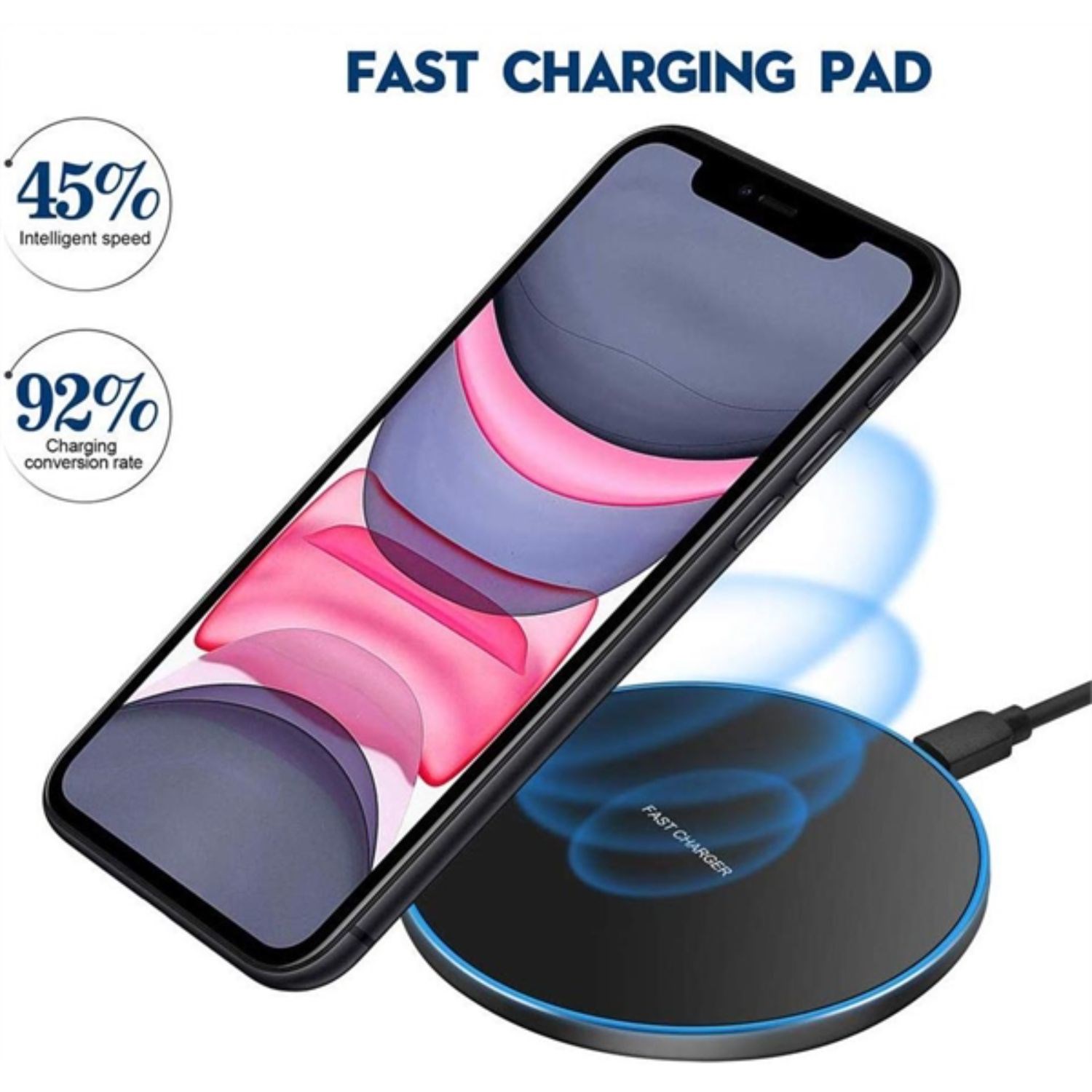 10w wireless universal fast charging pad 4