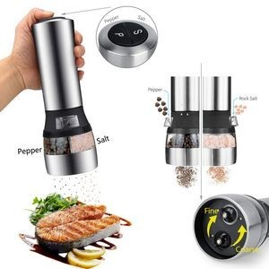 2 In 1 Electric Salt And Pepper Mill Grinder With Adjustable Grind Level 11