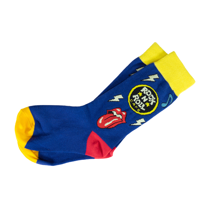 Woven Graphic Crew Socks 2