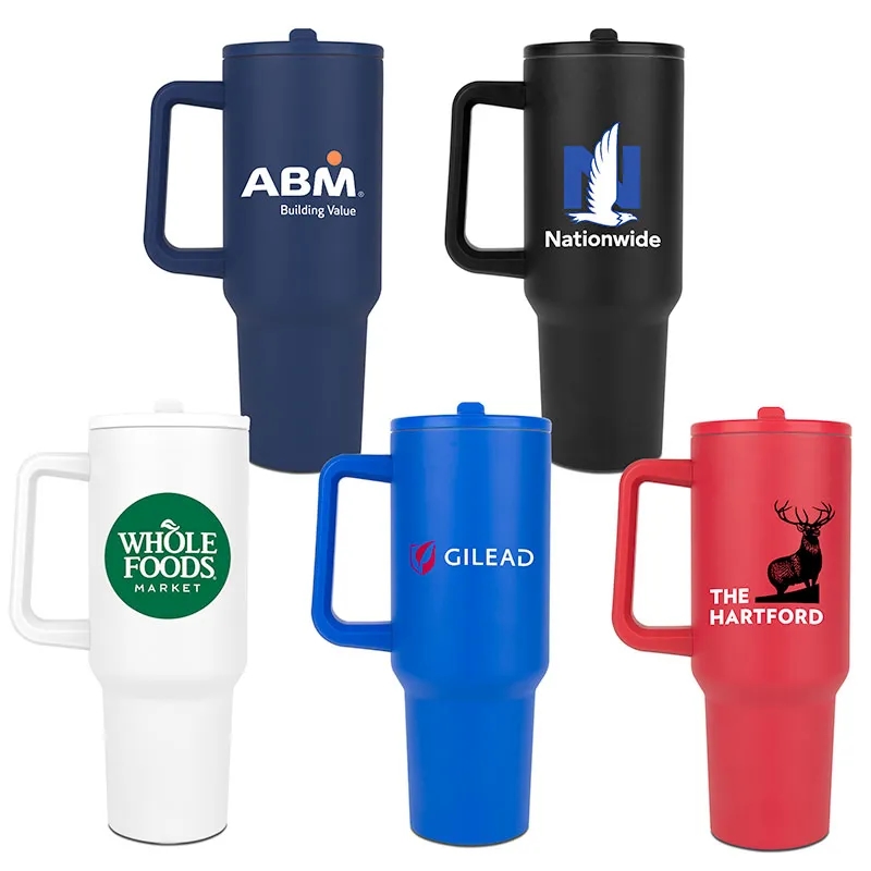 Hydravault FlipStraw Tumbler with Handle 40 oz. 10