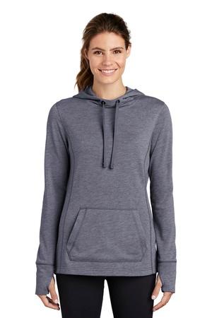 Women's PosiCharge Tri-Blend Wicking Fleece Hooded Pullover