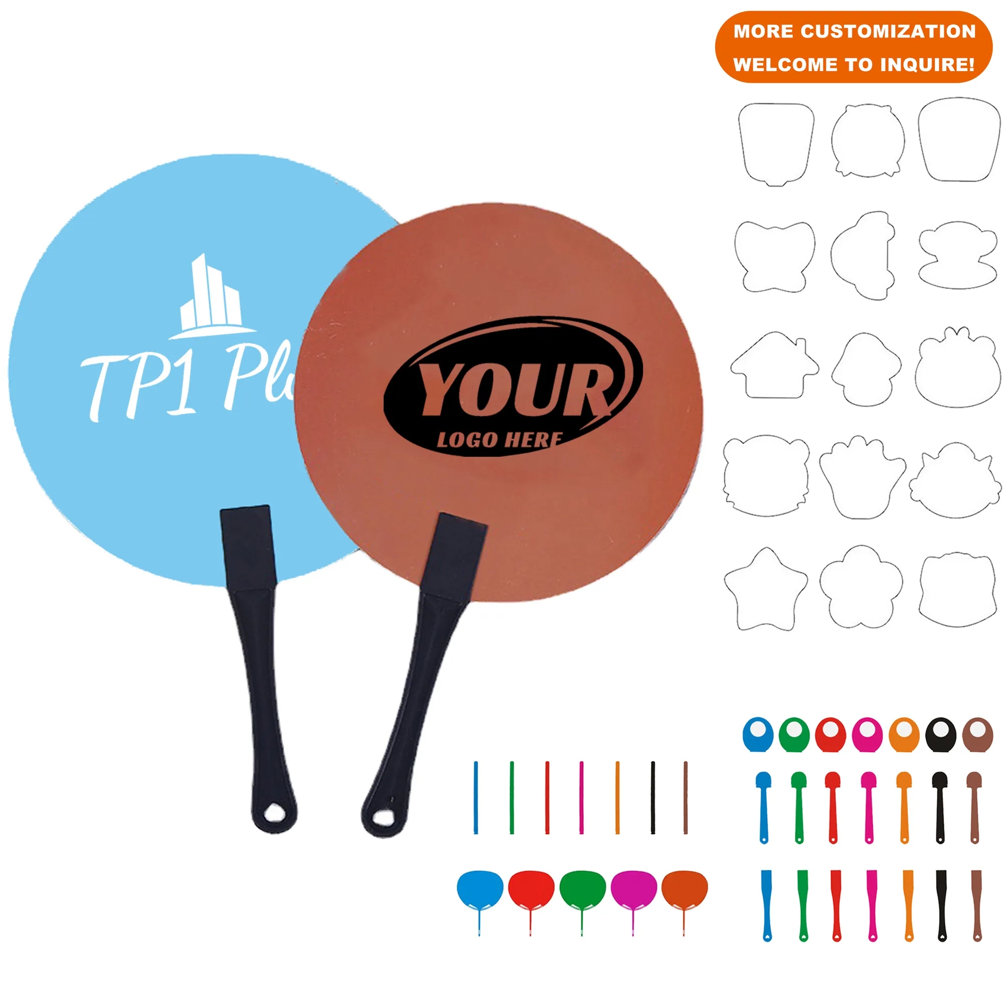 Advertising Plastic Hand Fan 3