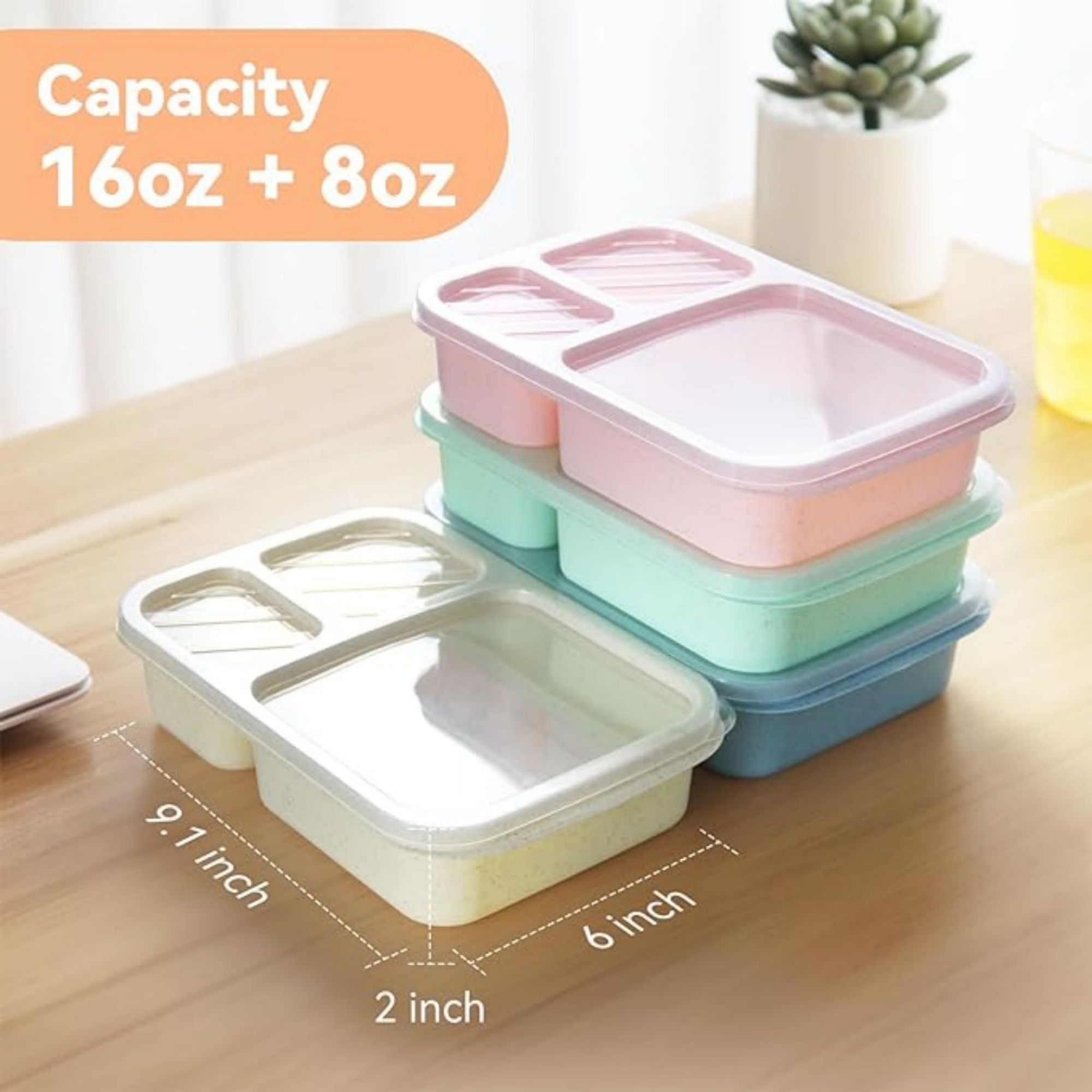 Wheat Straw Bento Lunch Boxes 3