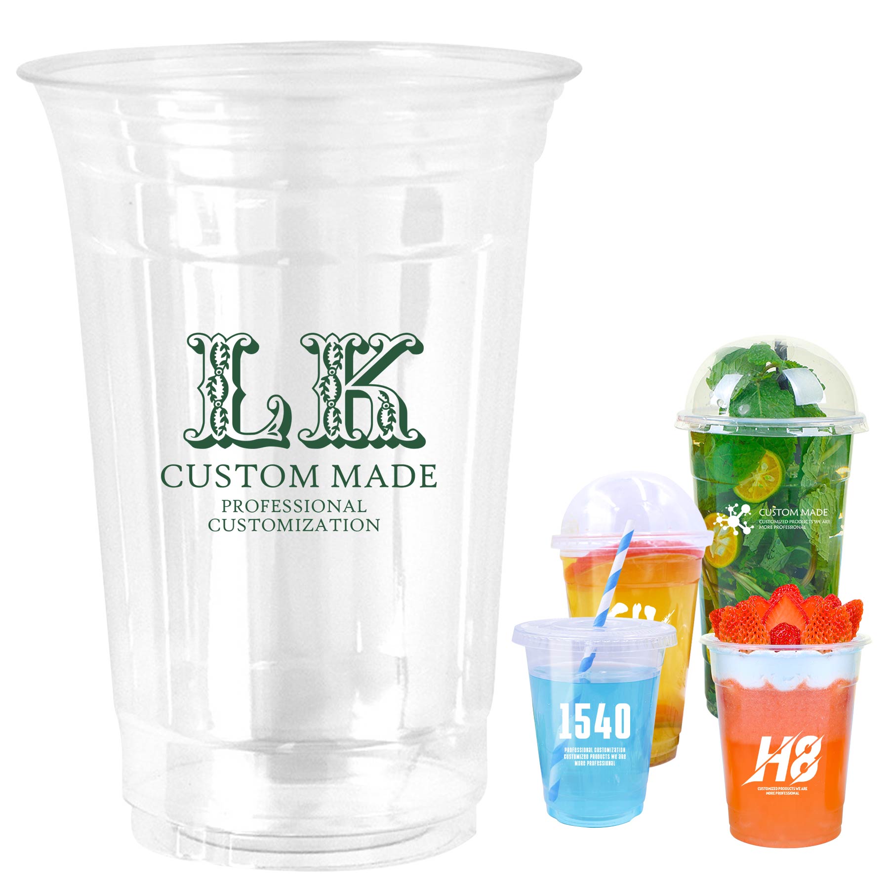 24oz Clear PET Stadium Cups 2