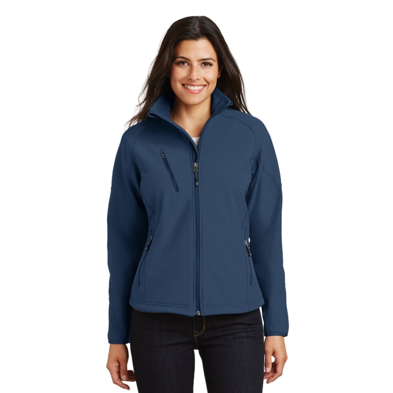 Port Authority Women's Textured Soft Shell Jacket. 10