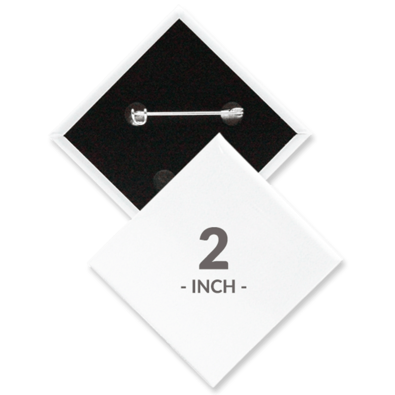2 X 2 Inch Diamond Custom Buttons 2