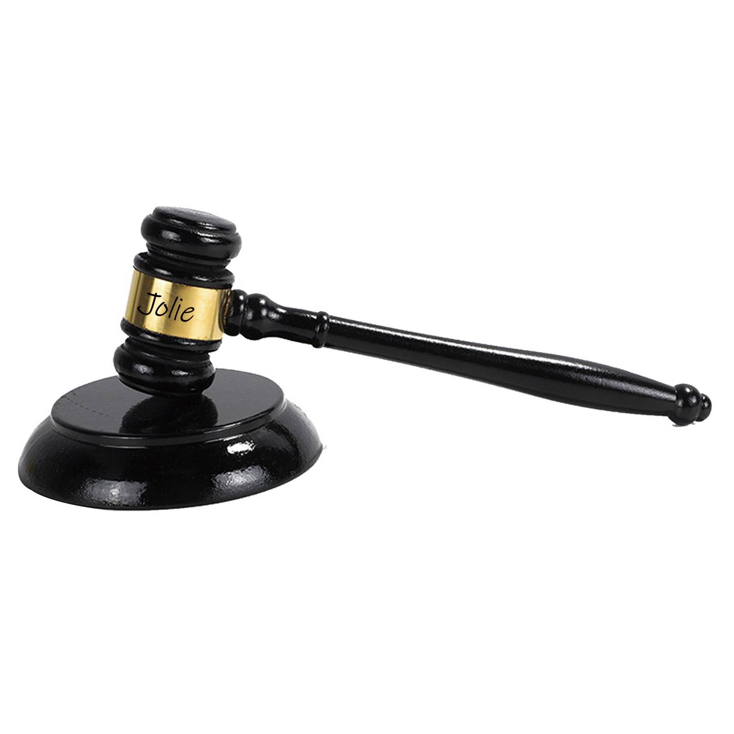 Wooden Gavel Plaque Set