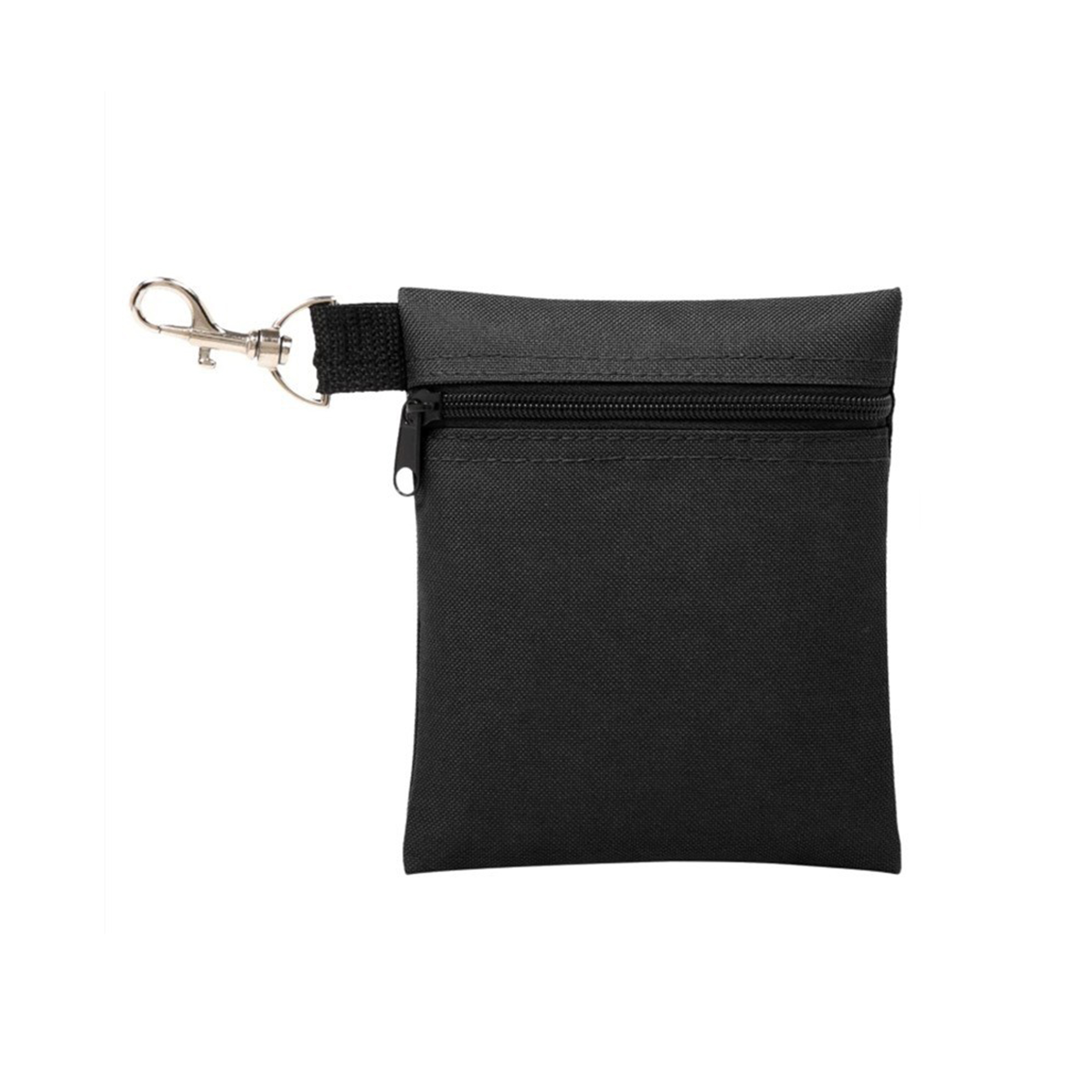 Polyester Zipper Golf Ball Pouch With Swivel Clip 5