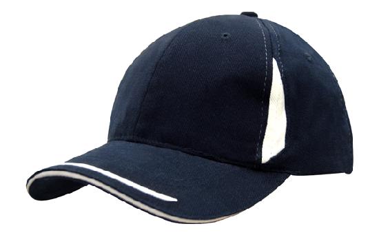 Brushed Heavy Cotton with Crown Inserts, Peak Trim & Sandwich 2