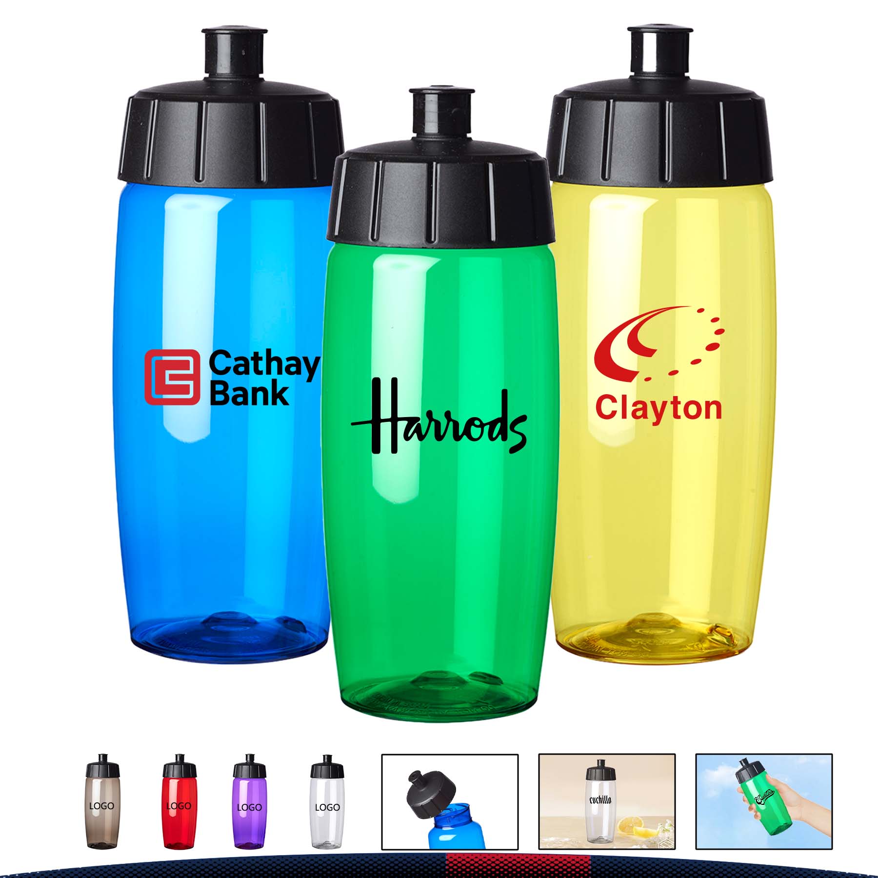 19 oz. Meston Plastic Water Bottle 4
