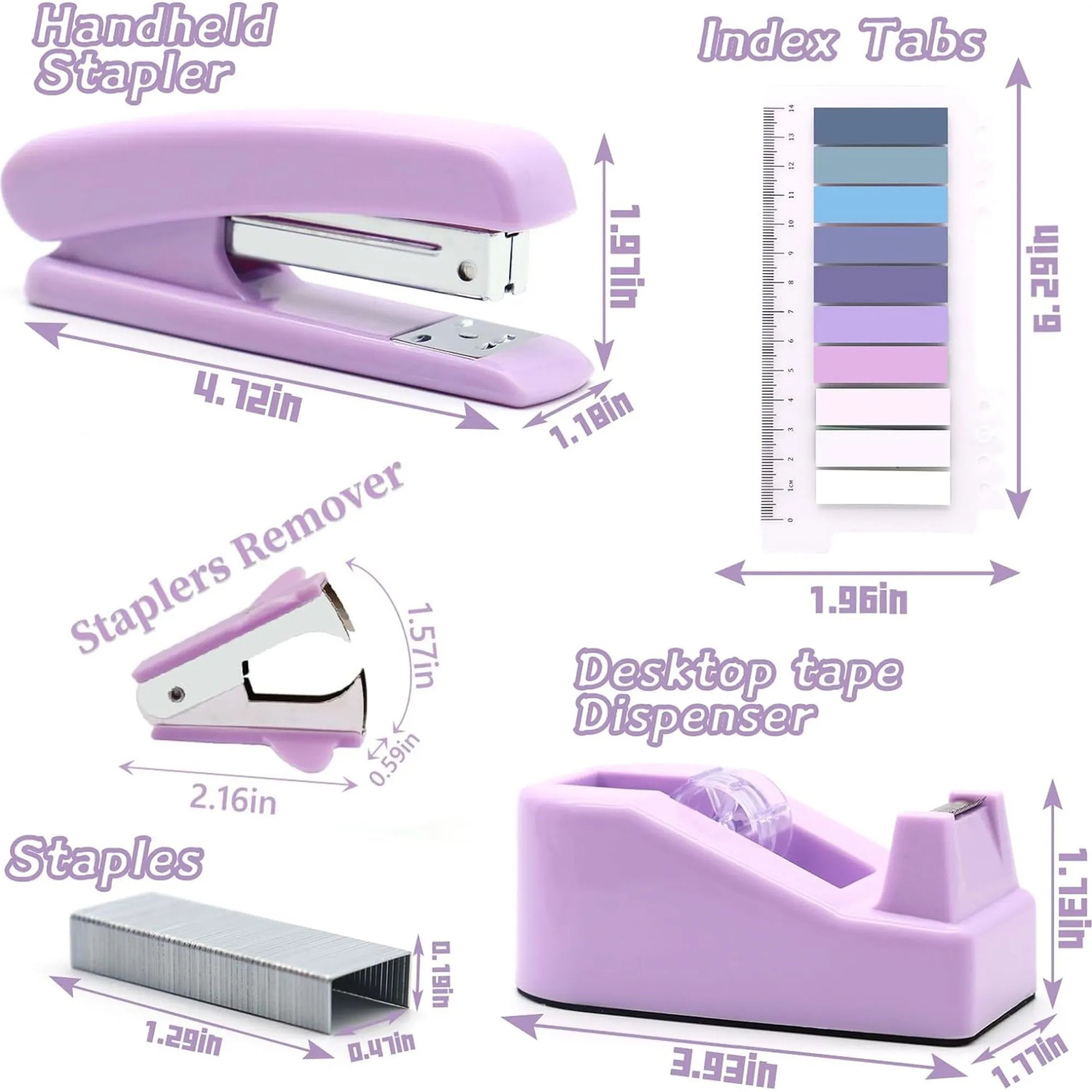 Popular Pastel Color Office Stationery Complete Set 2