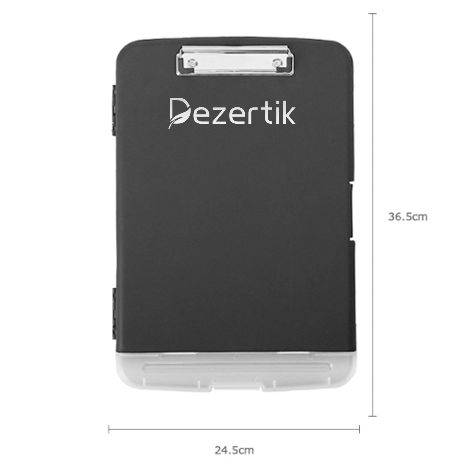 Multi-Functional Transparent Plastic File Box with Pen Slot 2