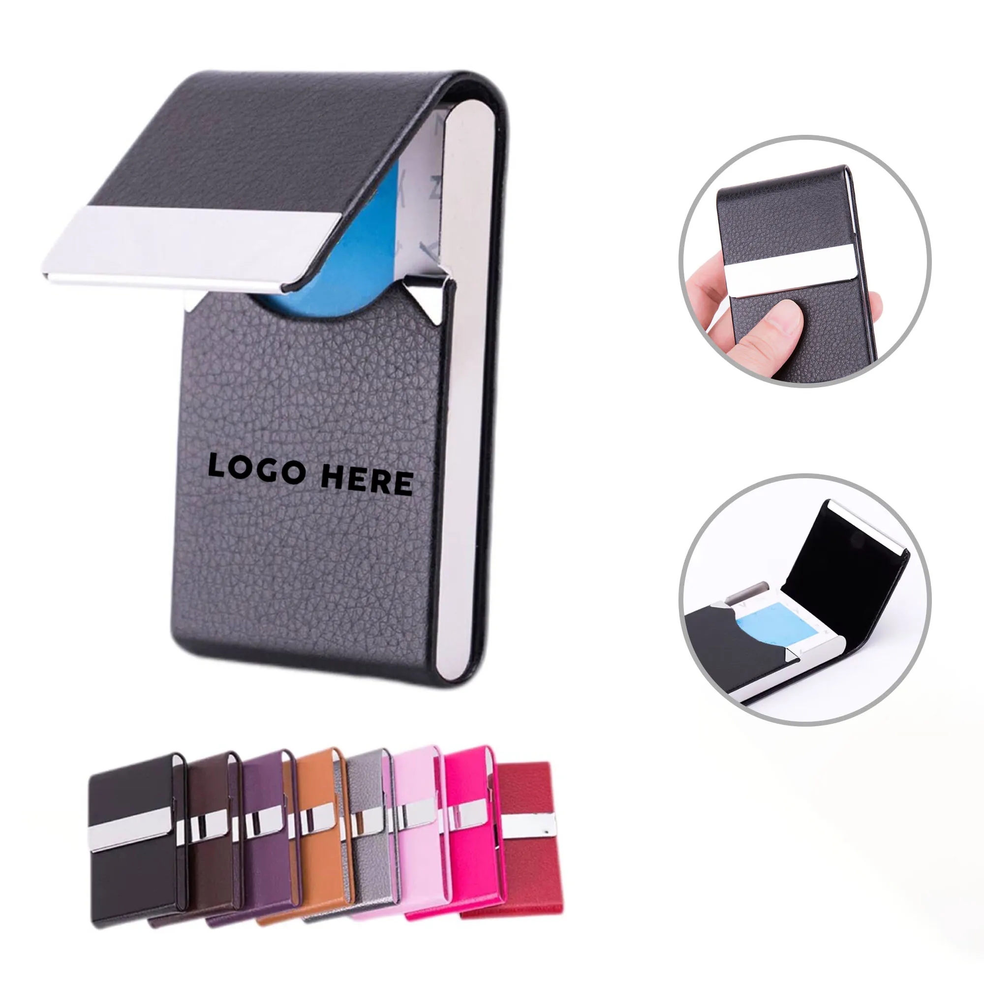PU Leather Business Card Box 4
