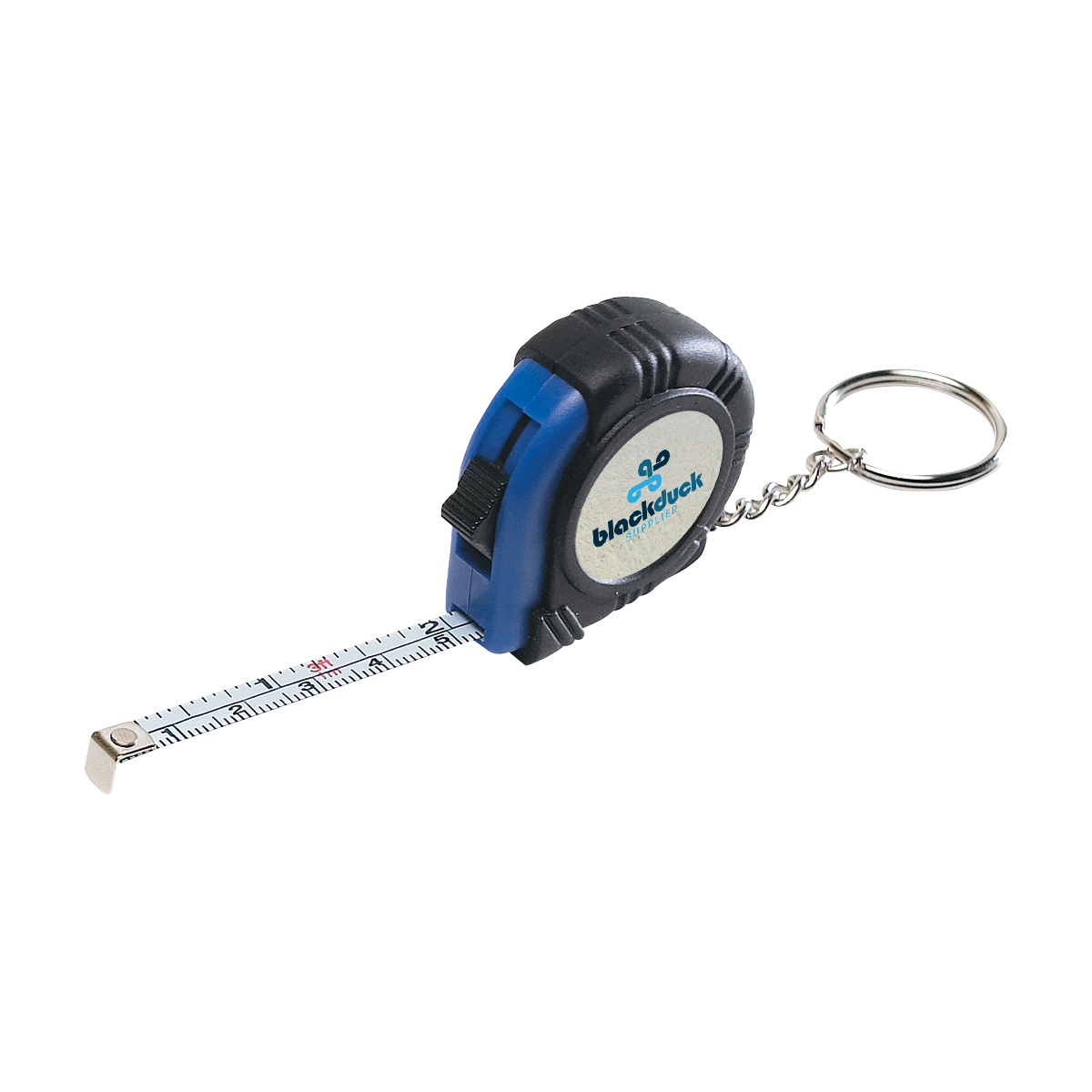 Rubber Tape Measure Key Tag With Laminated Label 8